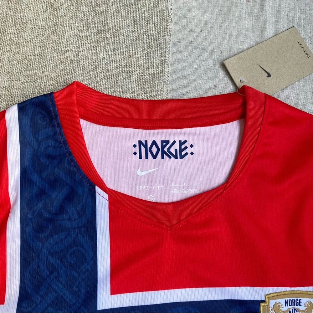 Nike Red Norway-Style Soccer Tee